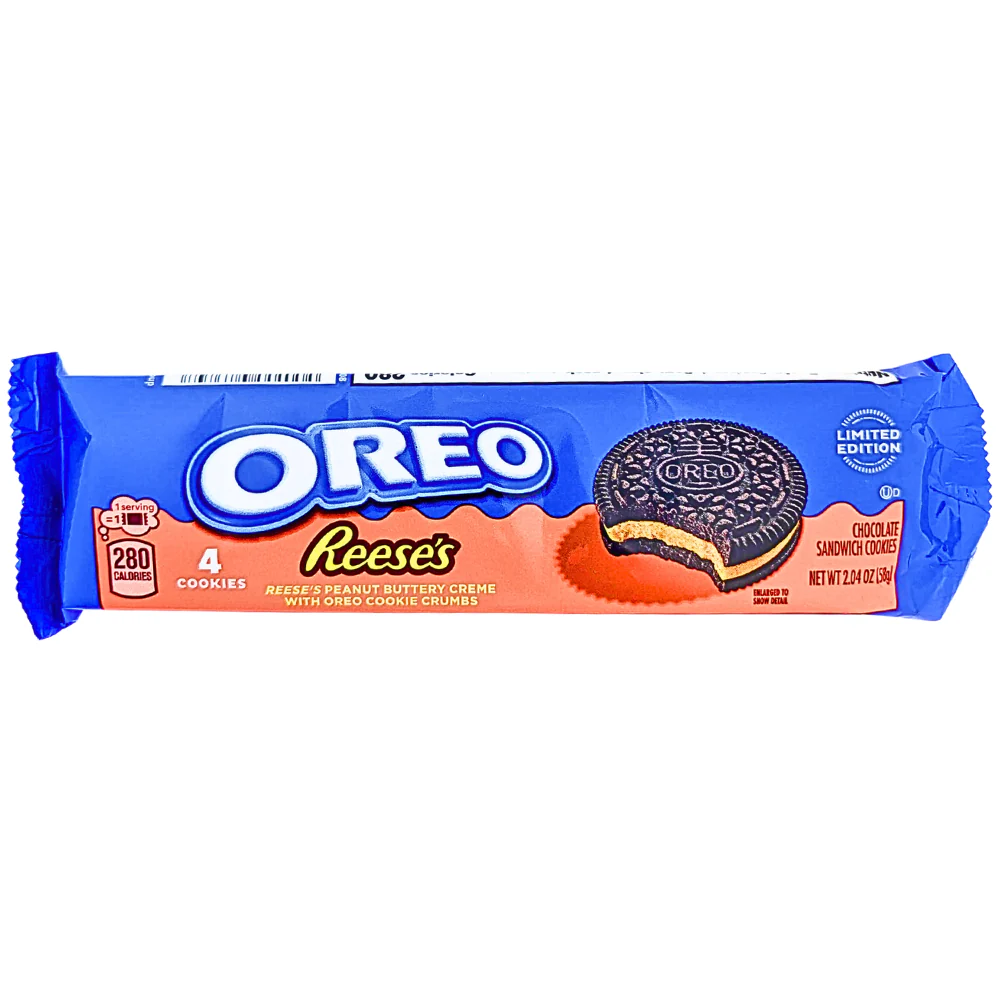 oreo reeses peanut butter cookie 2 04oz 12 pack iwholesale Candy