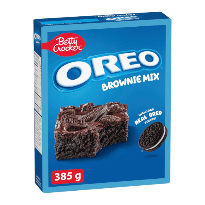 betty crocker oreo brownie cake mix 385g