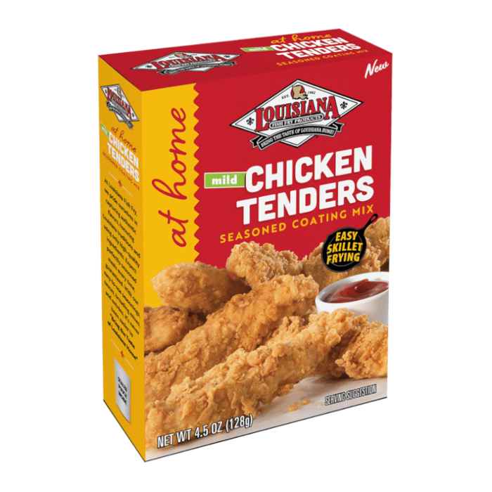 louisiana chicken tenders mild seasoning mix 4.5oz
